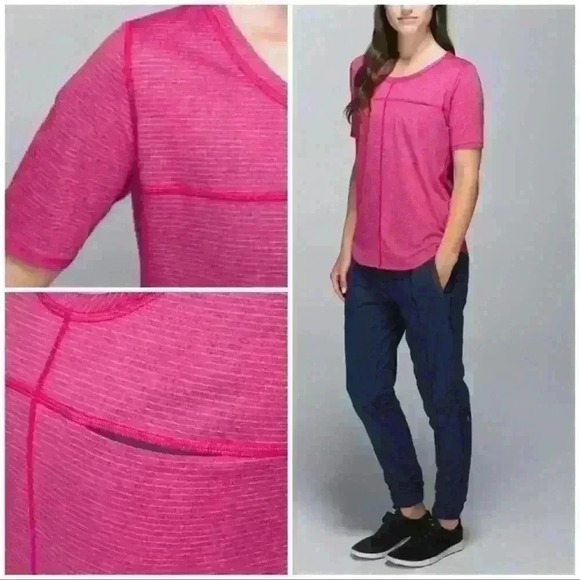 Lululemon Run Away Tee size 6 - like new - Picture 3 of 8